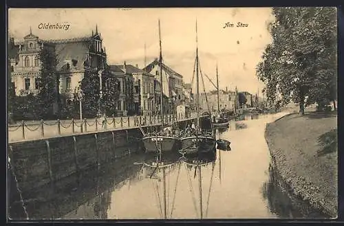 AK Oldenburg / O., Partie am Stau