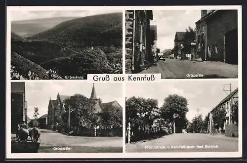 AK Kennfus / Mosel, Ortspartie mit Geschäft, Prov. Strasse von Kennfuss nach Bad Bertrich, Entersburg