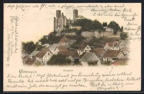 AK Göttingen, Blick auf den Hahnstein