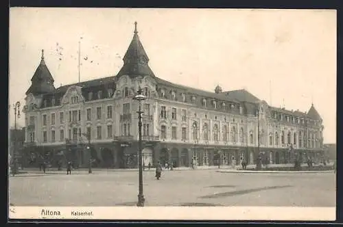 AK Hamburg-Altona, Blick über den Kaiserhof