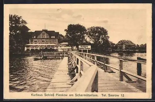 AK Bad Saarow, Kurhaus Schloss Pieskow am Scharmützelsee