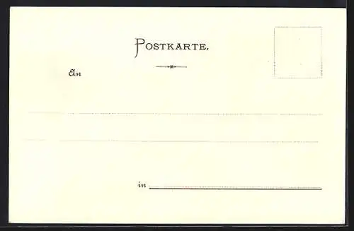 Lithographie München, Isarlust und Maximilianeum