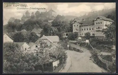 AK Bad Elgersburg, Eisenbahn-Erholungsheim