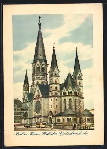 AK Berlin-Charlottenburg, Kaiser-Wilhelm-Gedächtniskirche