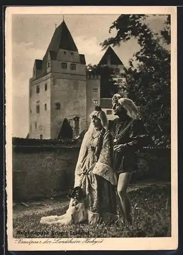 AK Landshut /Bayer. Ostmark, Brautpaar der Landshuter Hochzeit