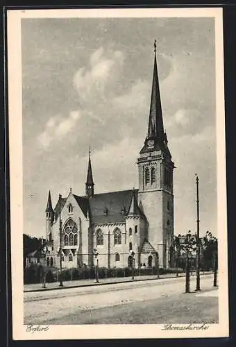 AK Erfurt, Blick auf die Thomaskirche