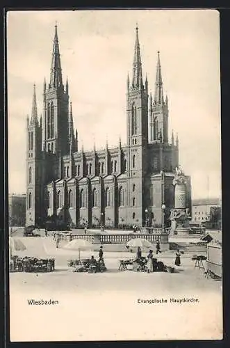 AK Wiesbaden, Die Evangelische Hauptkirche