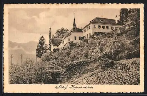 AK Altdorf, Blick auf das Kapuzinerkloster