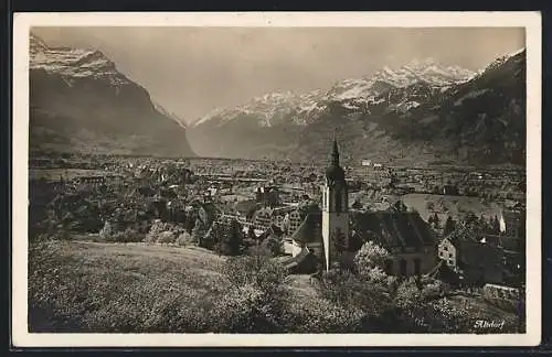 AK Altdorf, Totalansicht mit Kirche