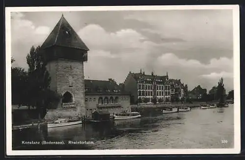 AK Konstanz, Partie am Rheintorturm