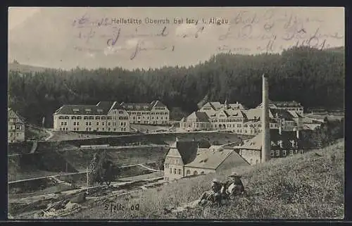 AK Isny i. Allgäu, Blick auf Heilstätte Überruh