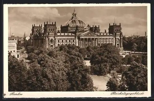 AK Berlin-Tiergarten, Reichstagsgebäude