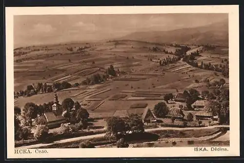 AK Iska / Dedina, Blick auf das Dorf