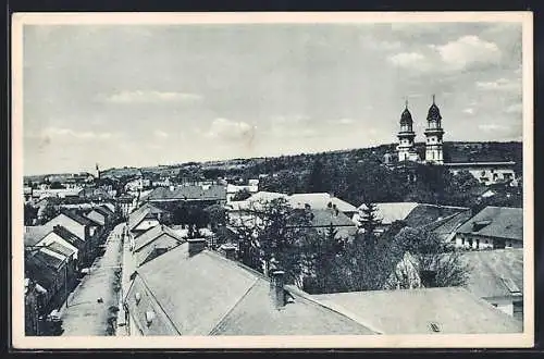 AK Uzhorod, Ortspartie aus der Vogelschau