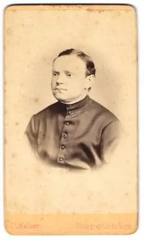 Fotografie J. L. Wallner, Leopoldstadt, österreichischer Pastor / Pfarrer im Talar