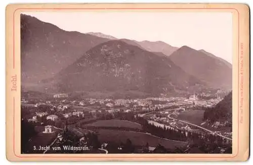 Fotografie Karlmann & Franke, Wien, Ansicht Ischl, Blick auf die Stadt vom Wildenstein