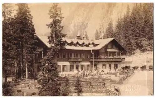 Fotografie Würthle & Sohn, Salzburg, Ansicht Kaprun, Hotel Alpenhaus am Kesselfall