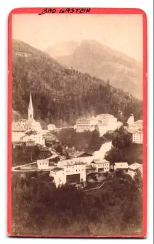 Fotografie Würthle & Spinnhirn, Salzburg, Ansicht Bad Gastein, Blick auf den Ort mit Kurhotel