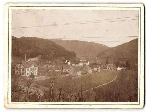 Fotografie unbekannter Fotograf, Ansicht Dahn, Blick auf den Ort mit Sägemühle