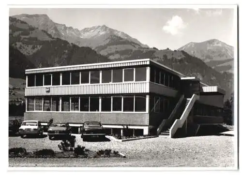 Fotografie W. Burlon, Frutigen, Ansicht Frutigen, Hydrotechnik Maschinenfabrik Johann Bucher