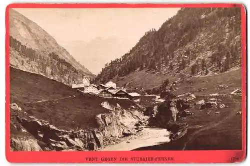 Fotografie Würthle & Spinnhirn, Salzburg, Ansicht Vent, Blick zum Ort gegen die Stubaier-Ferner