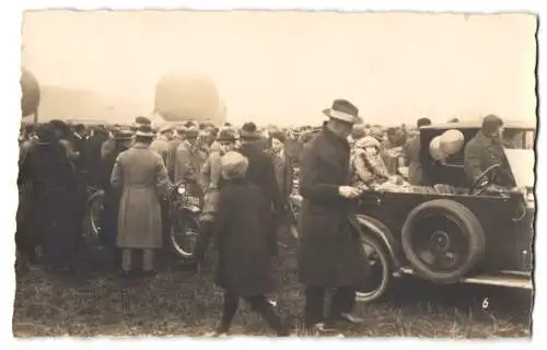 10 Fotografien Ansicht München, Ballon Tage auf der Theresienwiese 1921, Auto NSU, Motorrad