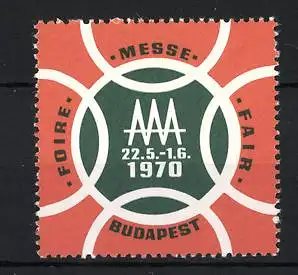 Reklamemarke Budapest, Messe 1970, AAA-Logo