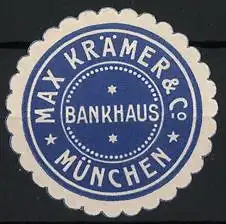 Reklamemarke München, Max Krämer & Co., Bankhaus