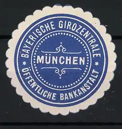 Reklamemarke München, Bayerische Girozentrale, Öffentliche Bankanstalt