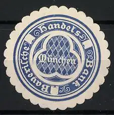 Reklamemarke München, Bayerische Handelsbank, Ornamentales Muster