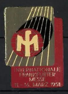 Reklamemarke Frankfurt, Internationale Frankfurter Messe, 11.-16. März 1951, Messesymbol