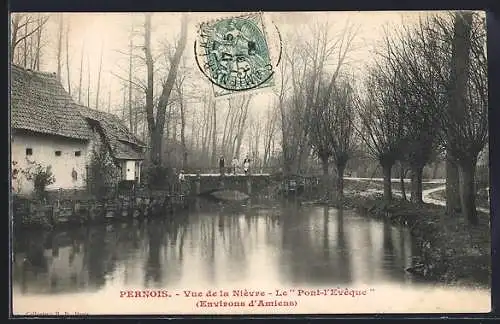 AK Pernois, Vue de la Nièvre, Le Pont-l`Eveque