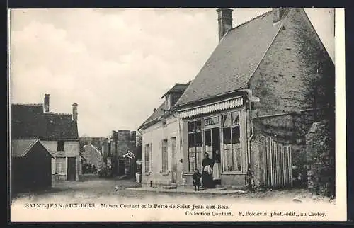 AK Saint-Jean-Aux-Bois, Maison Contant et la Porte