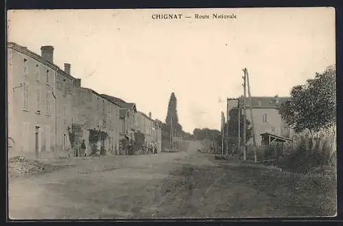 AK Chignat, Route Nationale, Strassenpartie