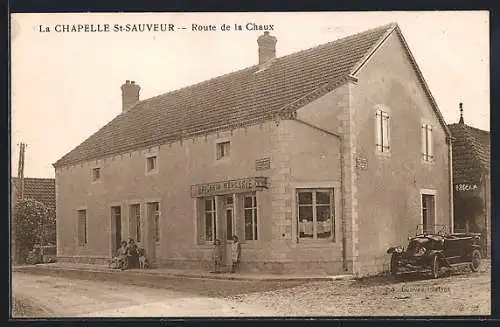 AK La Chapelle St-Sauveur, Route de la Chaux