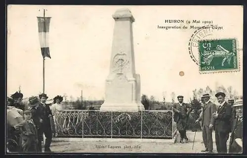 AK Huiron, Inaugration du Monument Gayet