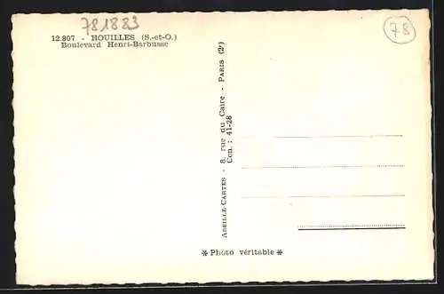 AK Houilles, Boulevard Henri-Barbusse, Bureau Tabac des Blanches