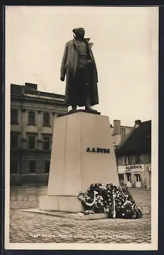 AK Prag / Praha, Pomnik plukovnika Svece na Pohorelci