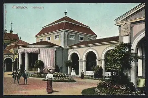 AK Eisenach / Thüringen, Partie an der Trinkhalle