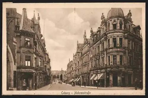 AK Coburg, Blick in die Mohrenstrasse