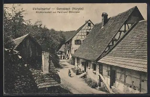 AK Gernsbach /Murgtal, Walheimerhof, Milchkuranstalt v. Ferdinand Möhrmann