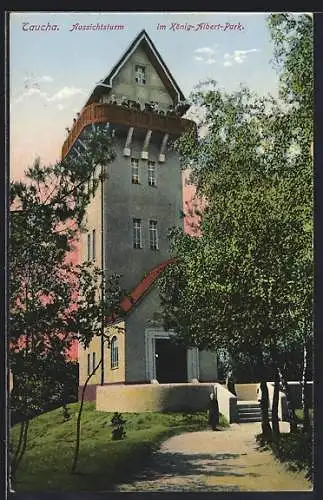 AK Taucha, Aussichtsturm im König Albert Park