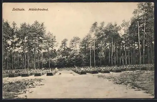 AK Zeithain-Übungsplatz, Der Militärfriedhof