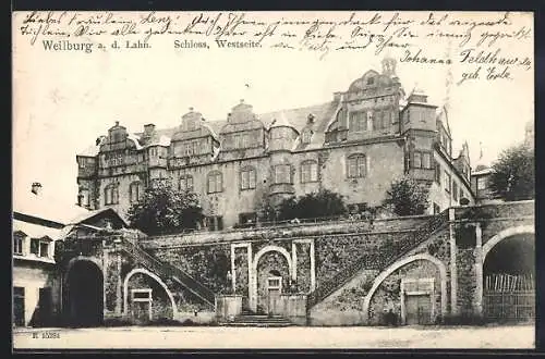 AK Weilburg a. d. Lahn, Schloss, Westseite