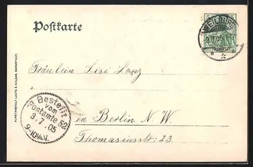 AK Weilburg a. d. Lahn, Schloss, Westseite