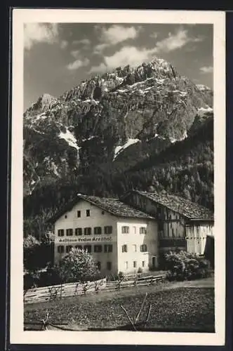 AK Tristach, Gasthaus & Pension Kreithof gegen das Gebirge