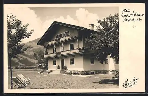 AK Mayrhofen /Tirol, Gasthaus Geschwister Schösser