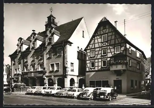 AK Sigmaringen, Strasse am Rathaus