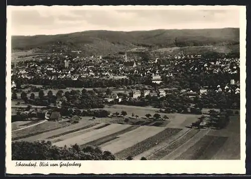 AK Schorndorf / Württ., Blick vom Grafenberg