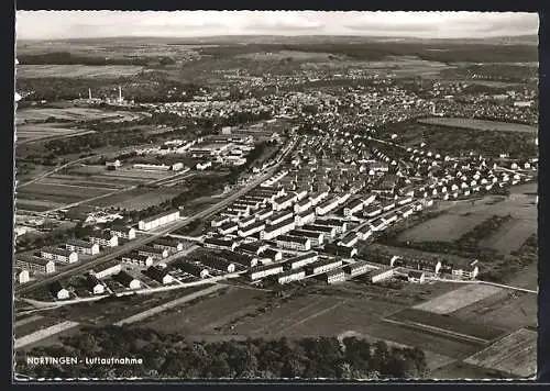 AK Nürtingen, Ortsansicht vom Flugzeug aus